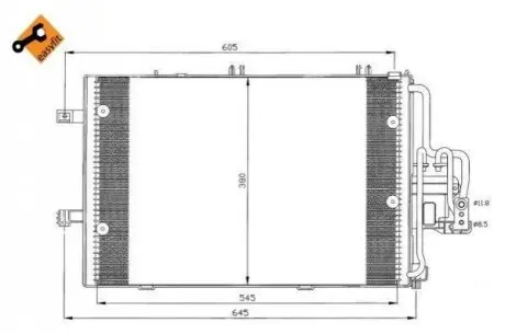Радіатор кондиціонера NRF 35412