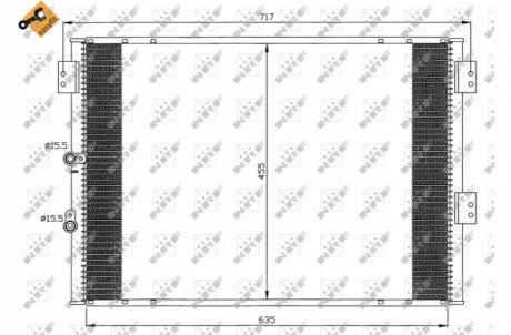 Радіатор кондиціонера NRF 35461