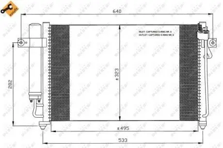 Радиатор кондиционера NRF 35476 Купить в Украине