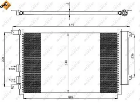 Радиатор кондиционера NRF 35499