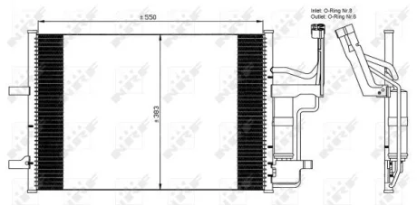 Радиатор кондиционера NRF 35508