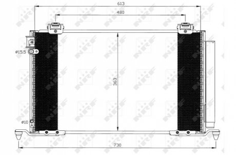 Радиатор кондиционера NRF 35595 (фото 1)