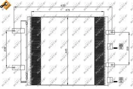 Конденсатор, кондиционер NRF 35604