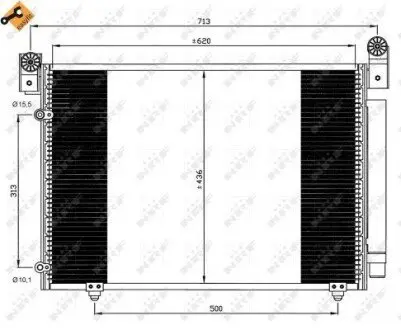 Радиатор кондиционера NRF 35612