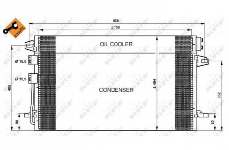 Радиатор кондиционера - NRF 35617