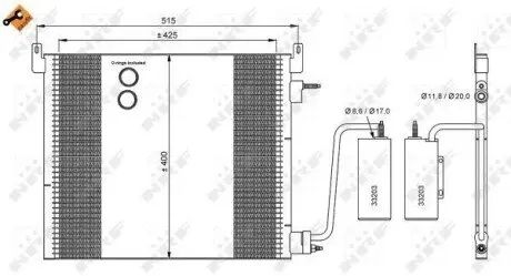 Радиатор кондиционера NRF 35741