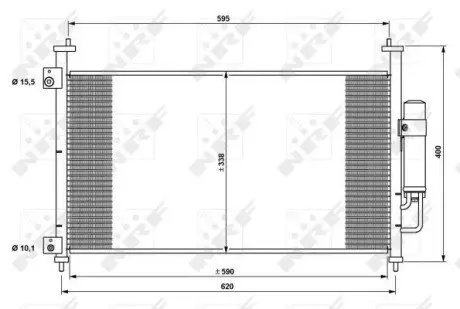 Радиатор кондиционера NRF 35763