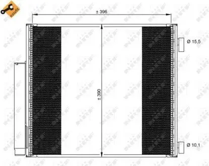 Радиатор кондиционера NRF 35859