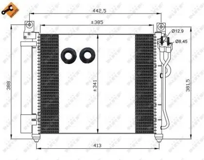 Радиатор кондиционера NRF 35888