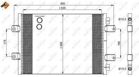 Радіатор кондиціонера NRF 35909