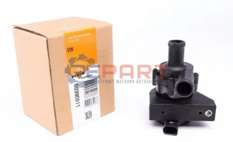Додатковий водяний насос (режим роботи електричний) AUDI A1, A3, A4 B8, A5, Q5, TT SEAT ALTEA, ALTEA XL, LEON, TOLEDO III SKODA OCTAVIA II VW EOS, GOLF V, GOLF VI 2.0/3.0/3.2 09.04-11.17 NRF 390011 Купити в Україні