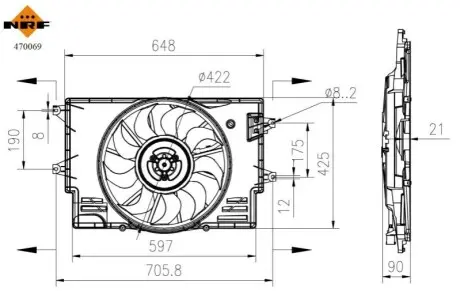 Автозапчасть NRF 470069