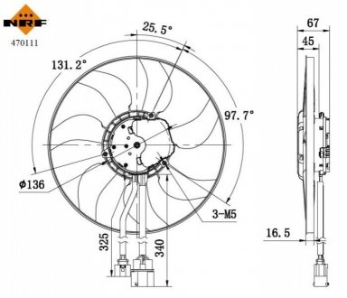 Автозапчасть NRF 470111