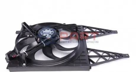 Фото Вентилятор радіатора Skoda Rapid/Fabia 99- (з дифузором) NRF (47374) зображення 1