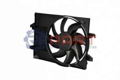 Фото Вентилятор радіатора Ford Focus 2.0 TDCi 03- (з дифузором) (2конт.) NRF (47884) зображення 1