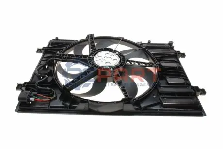 Фото Вентилятор охолодження двигуна Audi Q2/Q3/VW Tiguan/Touran 15- (з дифузором) (d=438mm) NRF (47916) зображення 1