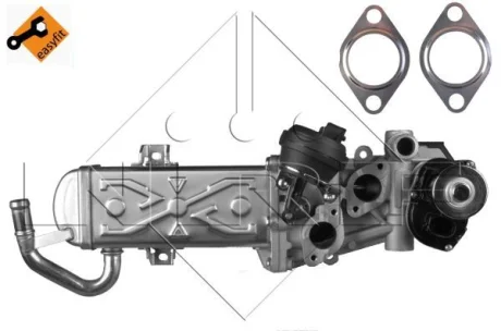 Радиатор рециркуляции ОГ с клапаном EGR VW 1.6/2.0TDI 09- (03L131512CF) NRF 48213