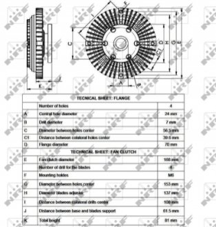 Вискомуфта вентилятора NRF 49549 (фото 1)