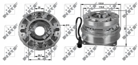 Вискозная муфта NRF 49702