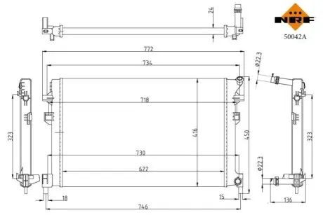 Автозапчасть NRF 50042A