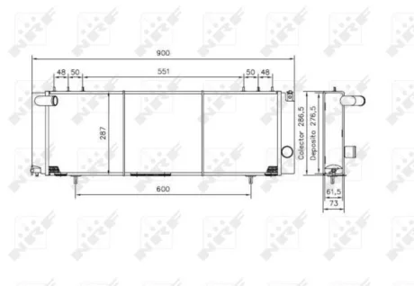 Радиатор NRF 50231
