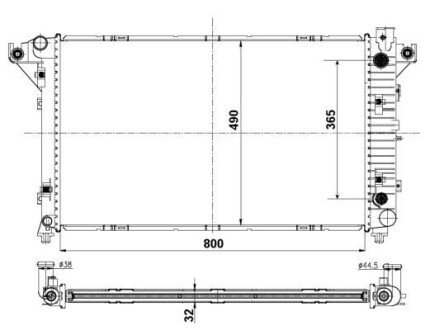 Радіатор NRF 50248