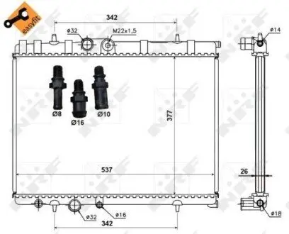 Радиатор NRF 50440