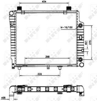 Радиатор NRF 50534