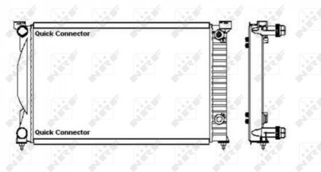 Радіатор охолодження (Economy Class) 1.6-2.0D 11.00-05.13 NRF 50543A