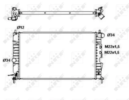 Радиатор NRF 50563