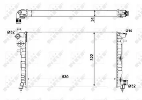 Автозапчасть NRF 509502A