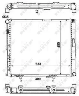 Радиатор NRF 516572