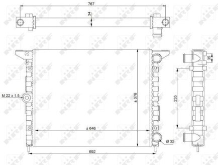 Автозапчасть NRF 519523