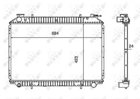 Радиатор NRF 519534