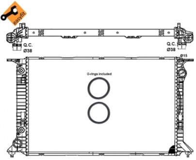 Радиатор NRF 53065 (фото 1)