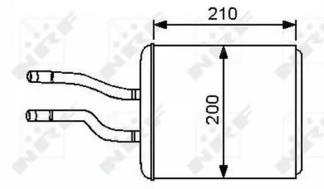 Радиатор печки NRF 53244