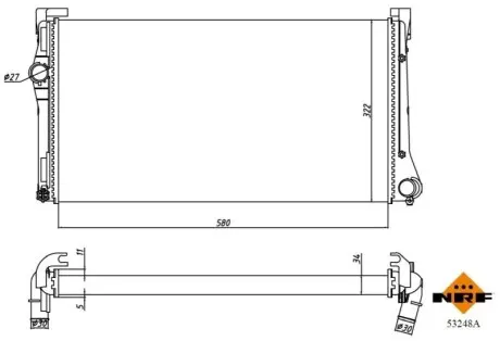 Автозапчасть NRF 53248A