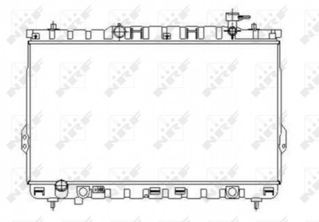 Радіатор, охолодження двигуна NRF 53357 (фото 1)