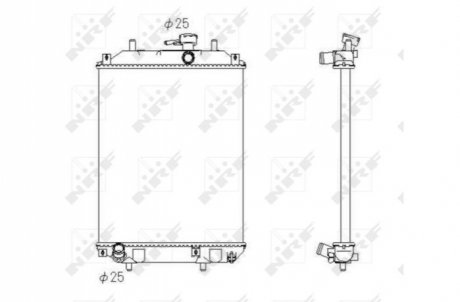 Радиатор, охлаждение двигателя NRF 53413 (фото 1)