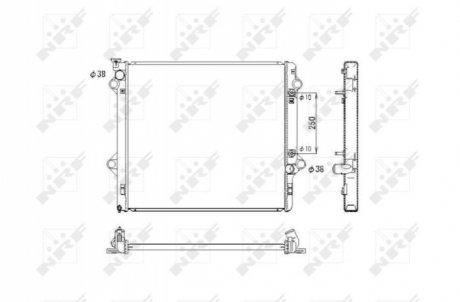 Радиатор, охлаждение двигателя NRF 53575
