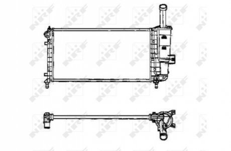 Радиатор, охлаждение двигателя - (51714679) NRF 53605