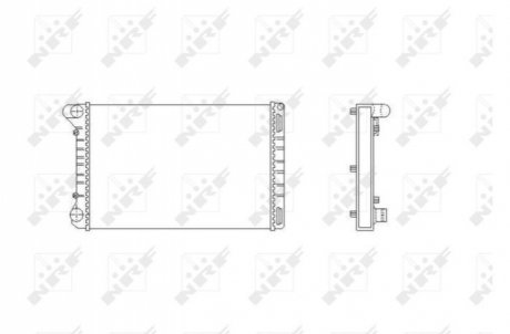 Радиатор, охлаждение двигателя NRF 53665