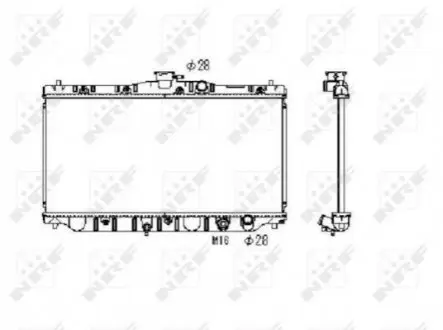 Радиатор NRF 536711