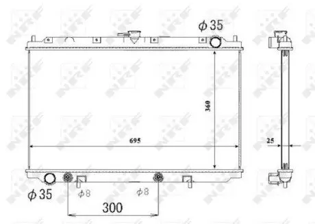 Радиатор NRF 53695