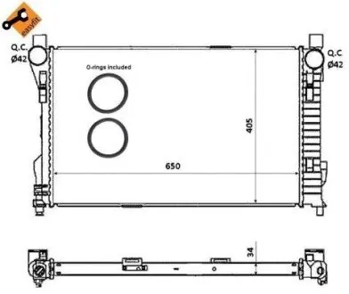 Радиатор NRF 53854
