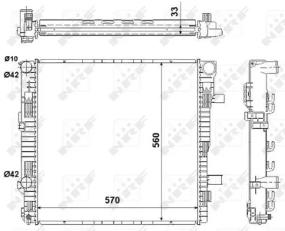 Радиатор NRF 53895