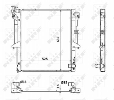 Радиатор NRF 53907