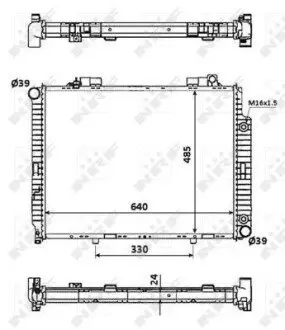 Радиатор NRF 53945