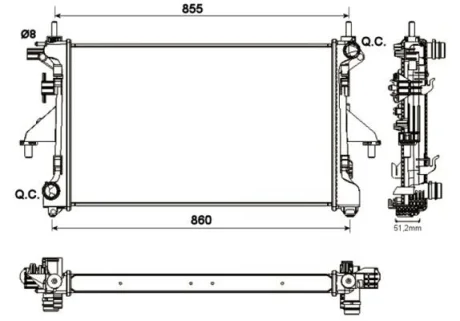 Радиатор NRF 54204A