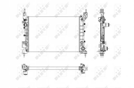 Радіатор NRF 54504 (фото 1)